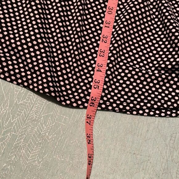 Motherhood sz M maternity dress black & white sleeveless block design polka dot - Picture 8 of 15